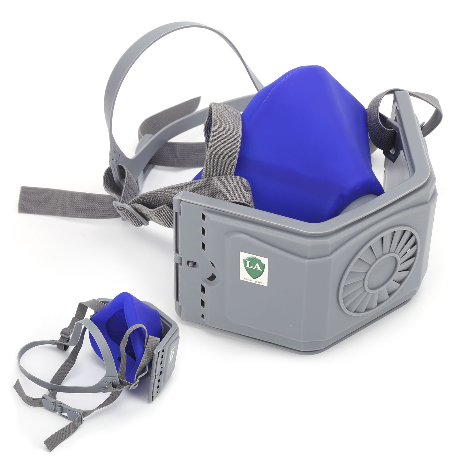 Himeng La 14.5x13.5cm Face Shield Portable Special for Welding Protection Silicone ＋ Plastic Against Harmful Gas