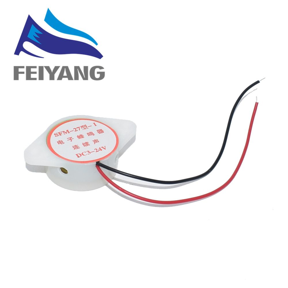 1PCS 95DB Alarm High-decibel 3-24V 12V Electronic Buzzer Beep Alarm Intermittent Continuous Beep for Arduino SFM-27