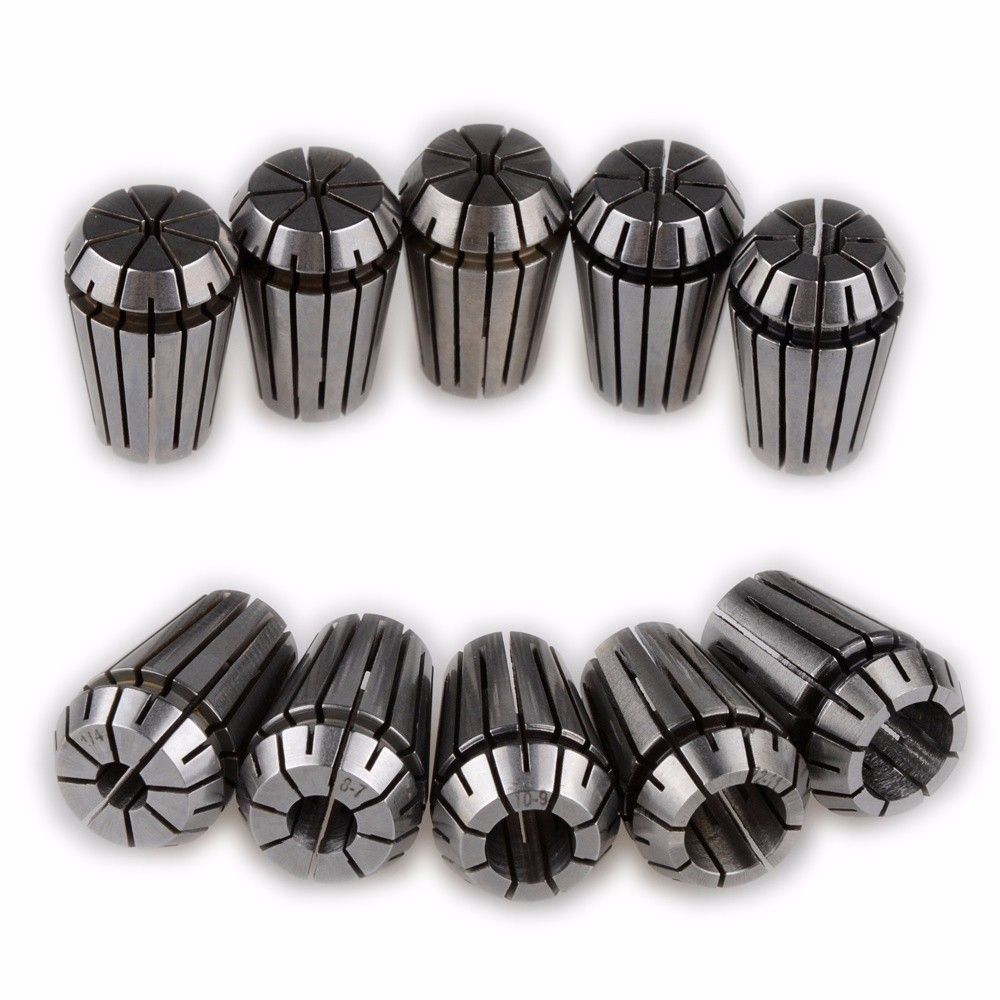 Durable 10pcs ER20 Precision Spring Collet Set CNC Milling Lathe Tool ER20 Spring Collet Chuck