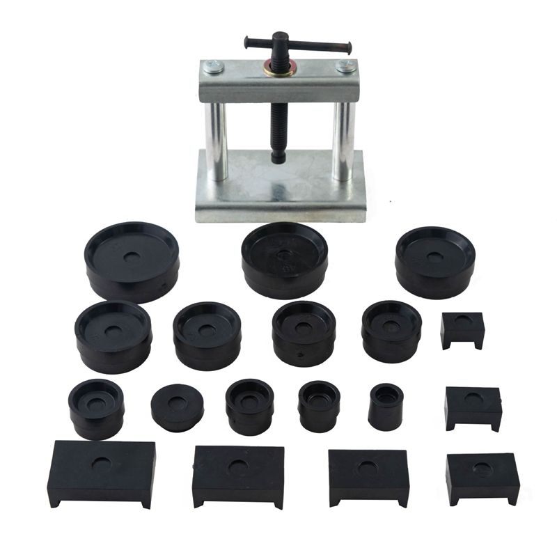 Desktop Watch Case Press 18 Dies Watch Front Back Case Cover Screw Press Presser Close Watchmakers Repair Kit Tools