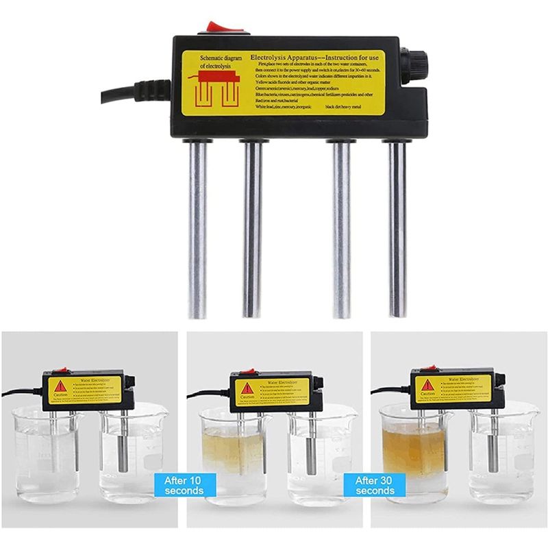 Water Electrolyser Test Electrolysis Device Water Tools Water Impurities Monitor Portable Water Quality Tester EU Plug