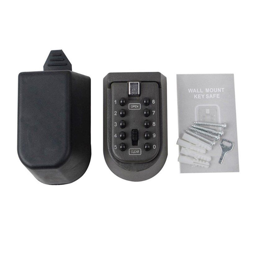Iron wall hanging key code lock thickening metal key box