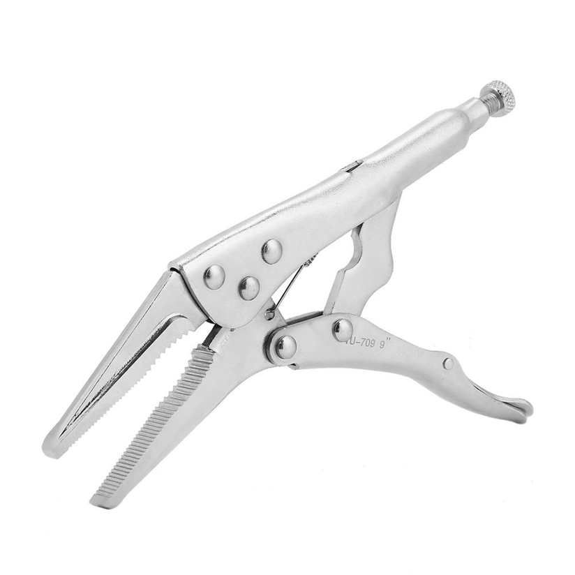 Electrician Nozzle Pliers 9inch Needle Nose Locking Vise Grips Adjustable Jaw Clamping Wrench Welding Tool