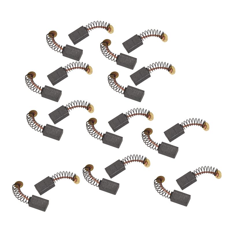 20x Electric Drill Motor Carbon Brushes 12x8x5mm Black+gold