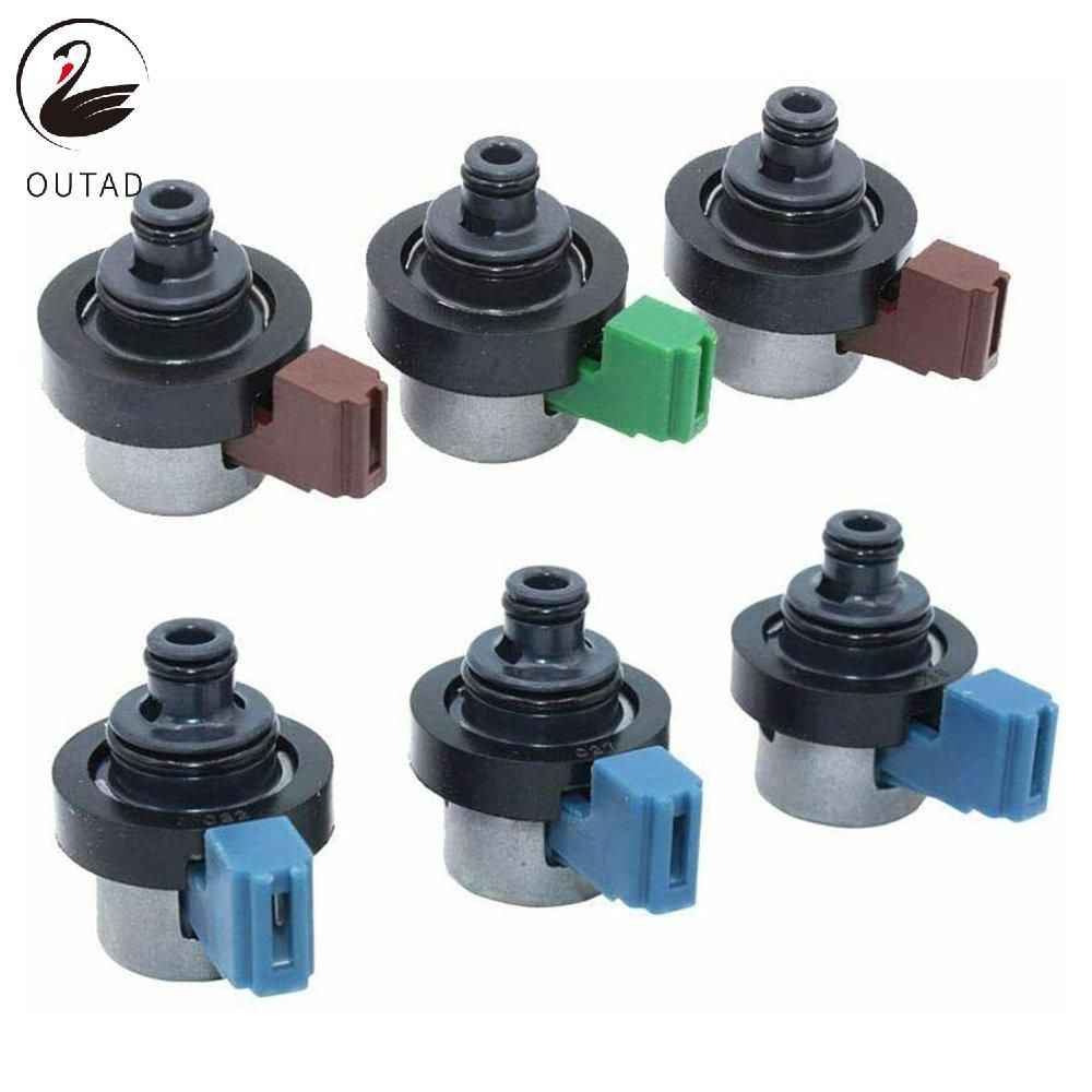 6pcs Solenoid Valve 4EAT Transmission Case Solenoid Valve Kit Refitting Parts