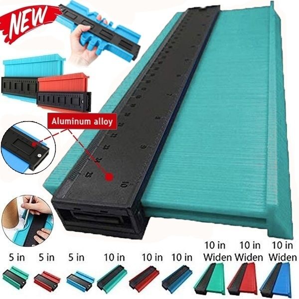 【BestGO】Contour Gauge Duplicator Plastic Outline Profile Shape Contour Duplications Guage Irregular Shapes Measure Ruler Gadget Woodwork Measuring Tool