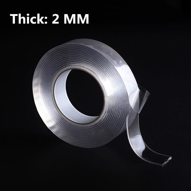 1/2/3/5M Double-Sided Transparent Nano Magic Tape Reusable Acrylic Nano Tape No Trace Adhesive Sticker Waterproof Electical Tape