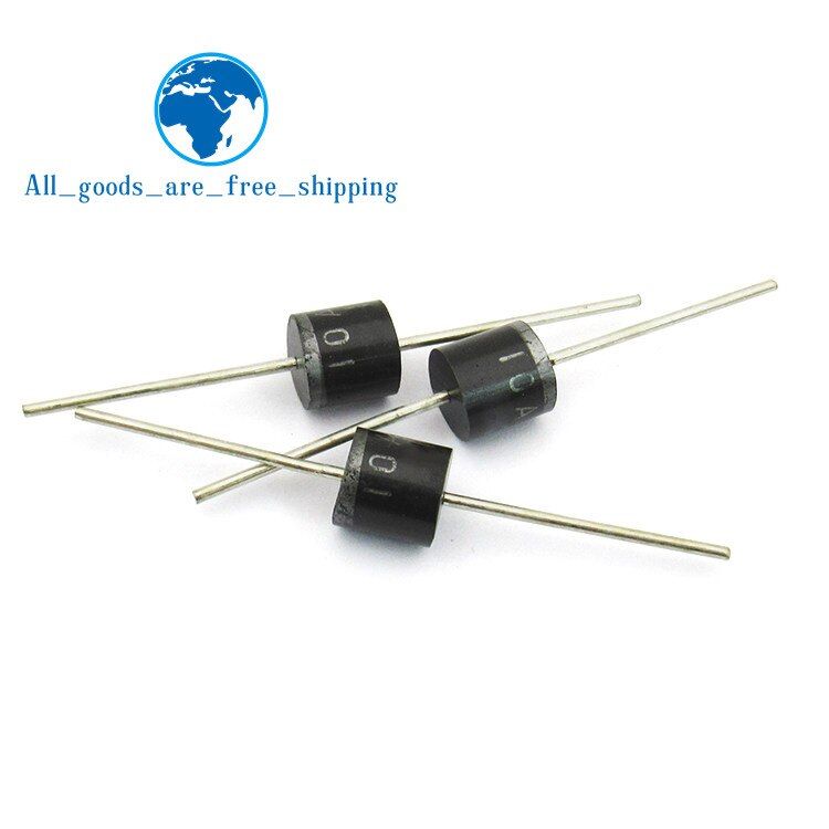 TZT 10PCS electrical Axial Rectifier Diode 10A10 R-6 DIP 10A 1000V 10a10