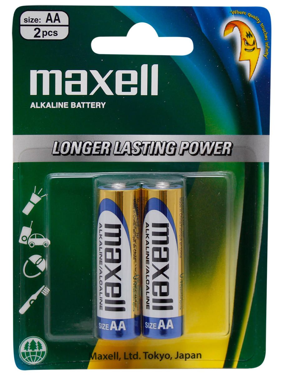 [Maxell][Alkaline Battery]Size-AA]1.5 Volt](Pack of[2-Pieces])]]]]]RRT