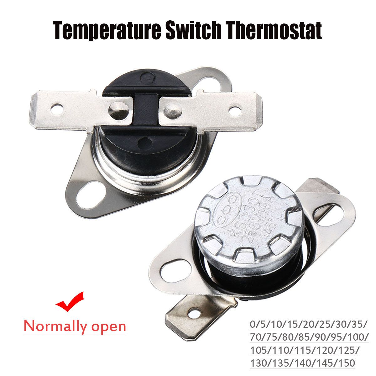 Ksd301 Normal Open Thermostat Temperature Thermal Control Switch 10A 250V-130
