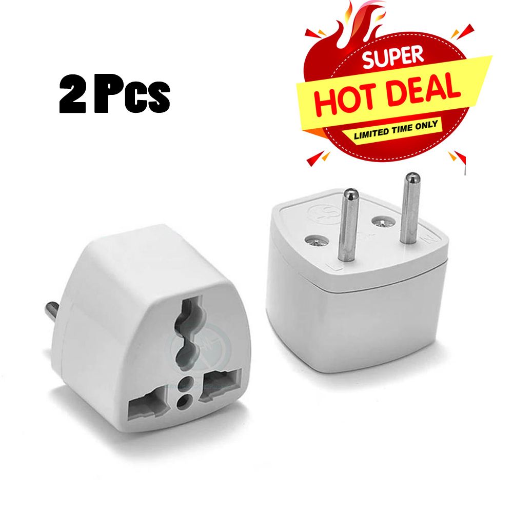 AC Travel Converter Socket- 2 pin to 3 pin