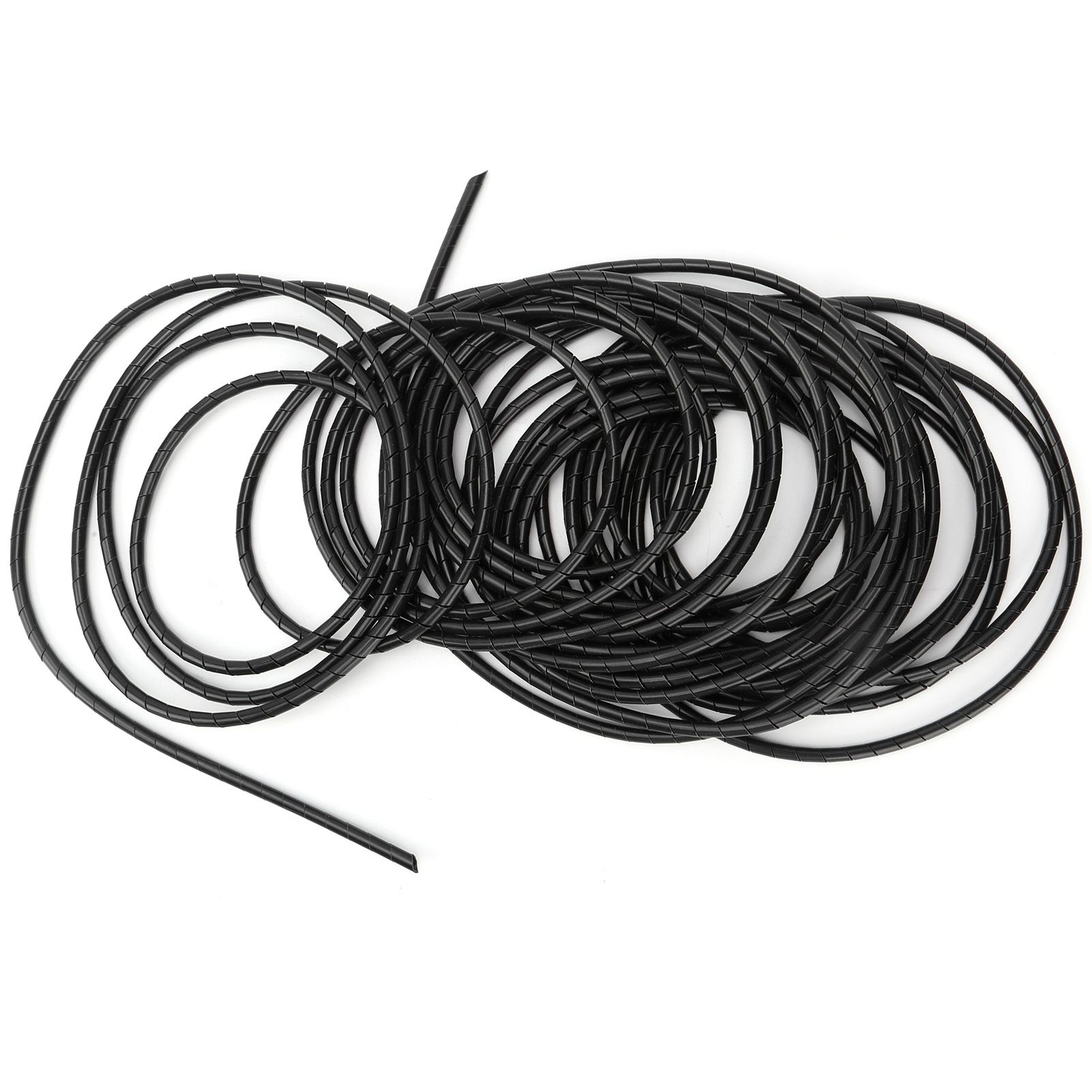 Liu Xing Spiral Wire Wrap Cord Flexible Cable Organizer Management Black for Computer Room Wiring