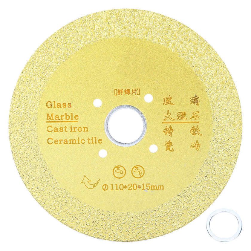 Diamond Saw Blade Cast Iron Fiberglass Marble Cutting Grinding Disc 110 x 20 15mm