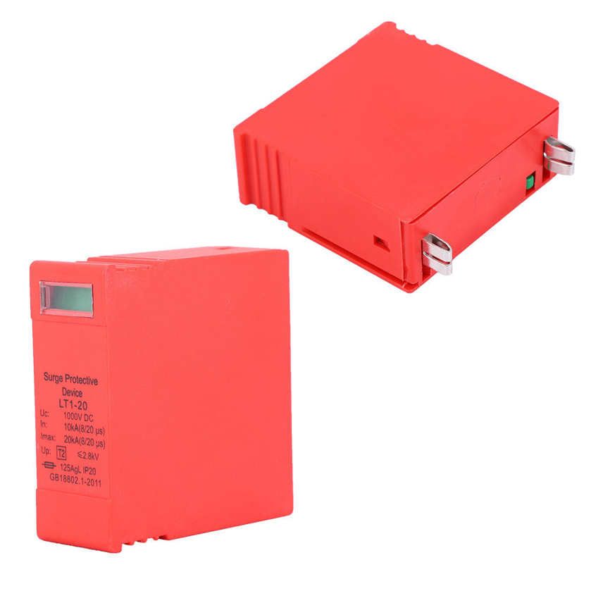 2PCS Photovoltaic DC Surge Protector Protective Device Arrester 1000VDC