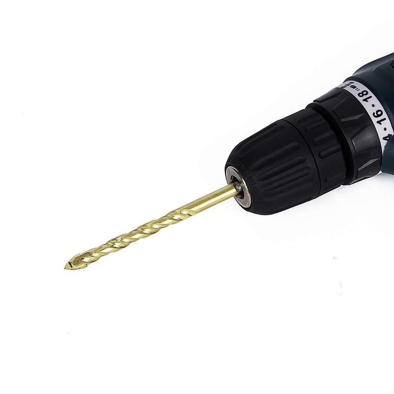 5 Pieces Multipurpose Tungsten Carbide Tip Masonry Drill Bits For Tile,Concrete, Brick, Glass, Plastic And Wood 6mm,6mm,8mm,10mm,12mm