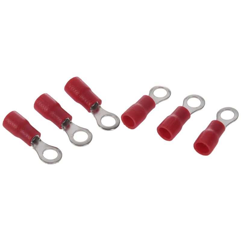 BRADOO- 20Pcs Insulated Crimp Ring Terminal Wire Connector 22-16AWG M5 & M8