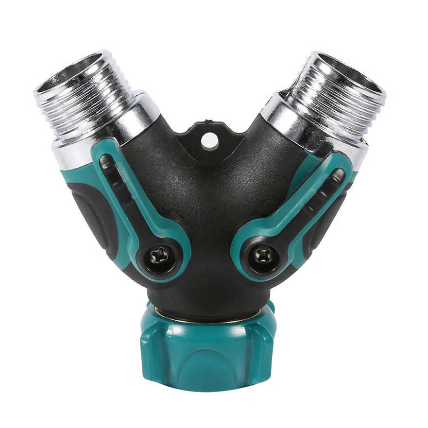 Water Pipe Connector 1Pc NPT3/4" 2 Way Heavy Duty Garden Hose Splitter Y Shape Valve Adapter