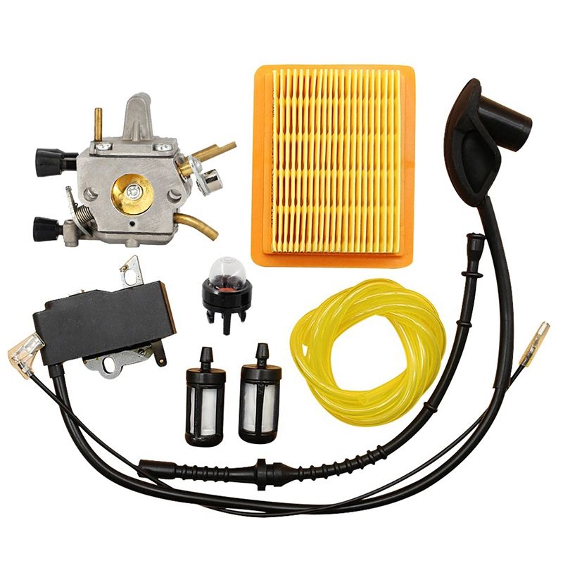 Delicate product Carburetor for STIHL FS120 FS200 FS250 Ignition Coil Air Filter Fuel Hose Tune Up Kit Trimmer Brushcutter