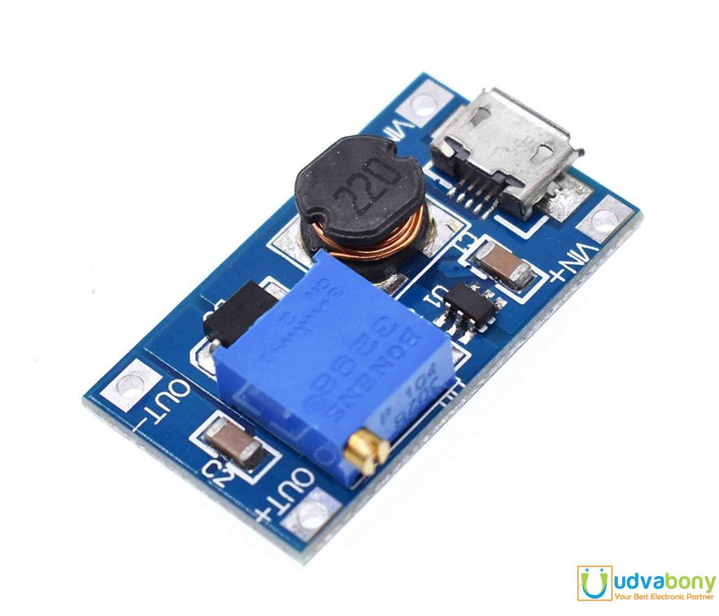 MT3608 Output 28V 2A DC-DC Up Converter With Micro USB
