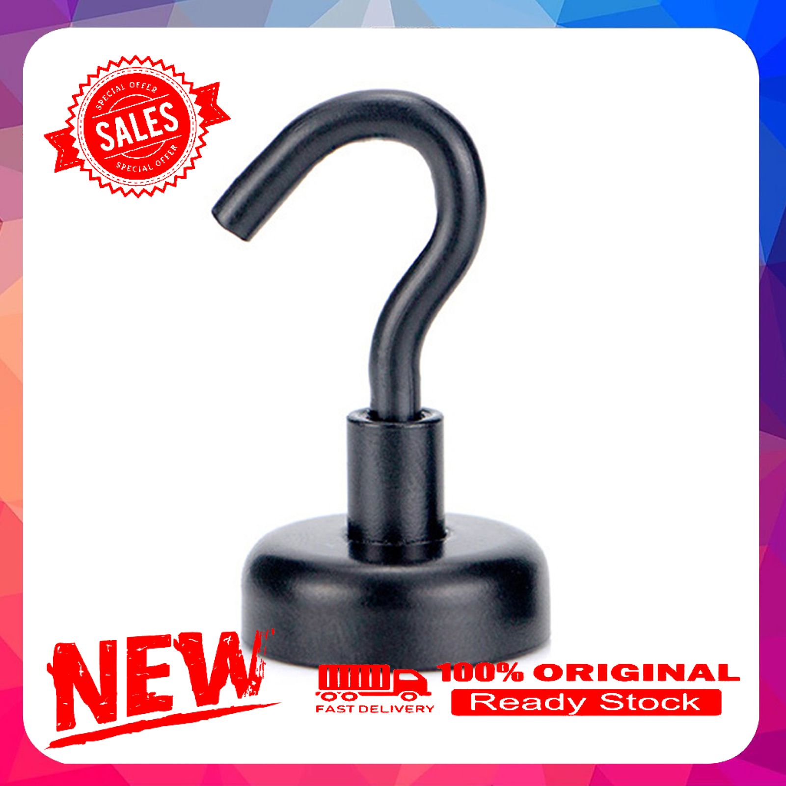 Hook Portable Permanent Multicolor Strong Magnetic Hook for Home