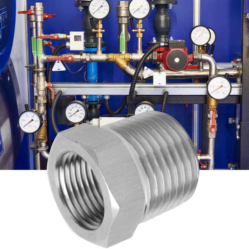 2PCS BSP Thread Female Male Adapter Pipe Fitting Reducer Pneumatic Pressure Gauge Water Joint