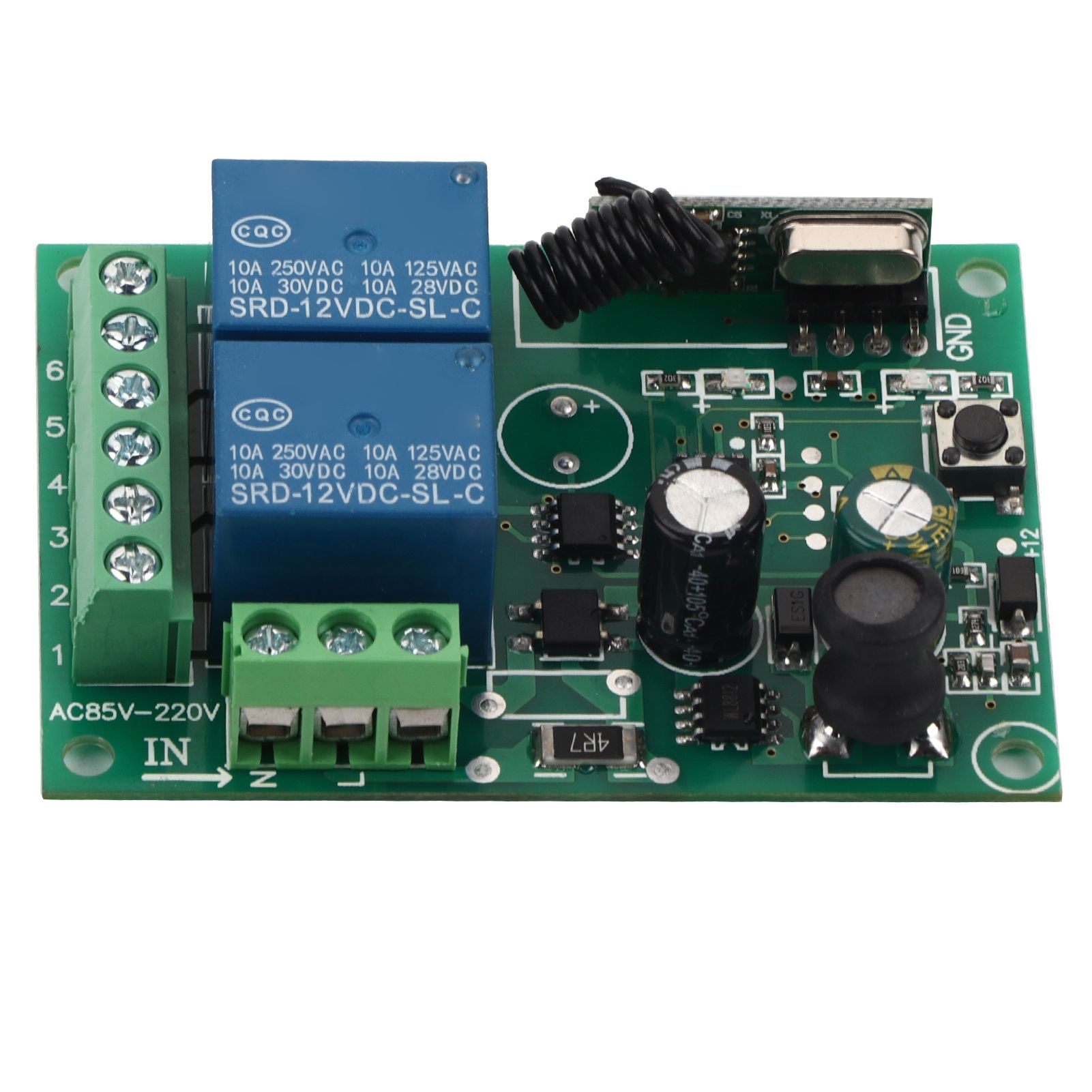 433MHz Wireless FR Remote Control Switch 1/2 channels Receiver Relay RF