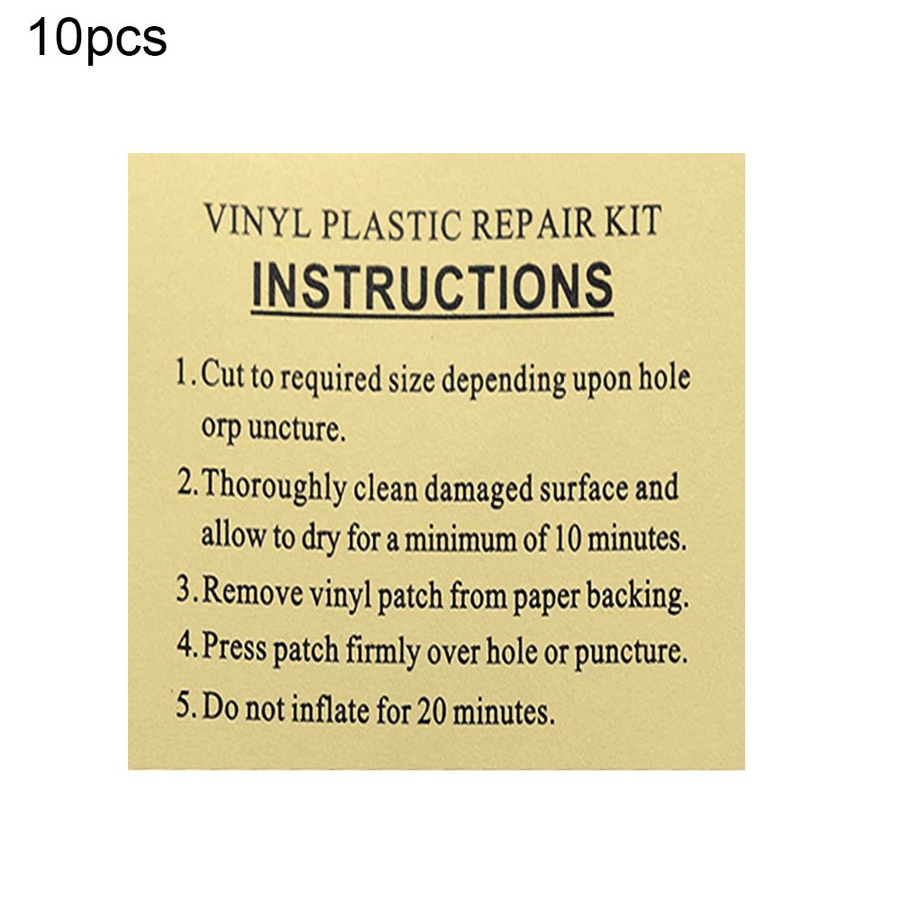 10Pcs/Set Swimming Float Inflale Toys Pneumatic Boat Repair Adhesive Kit