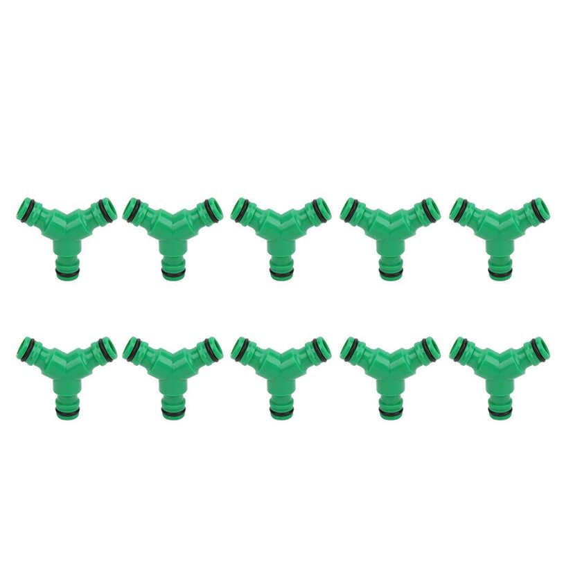 3 Way Coupling 10PCS Water Hose Fitting Y Connector Adapter Coupler for Garden Irrigation