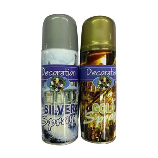 Decoration Spray - Gold and Silver 85g