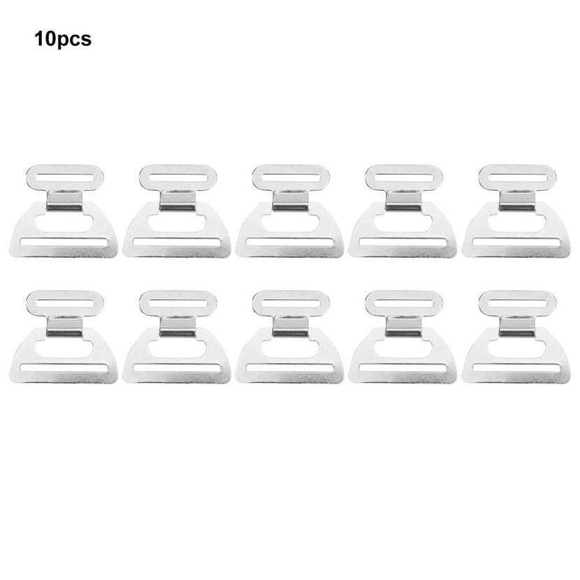 Webbing Hook 10Pcs Metal Buckles Clasp Carabiner 201 Stainless Steel for Backpack Strap
