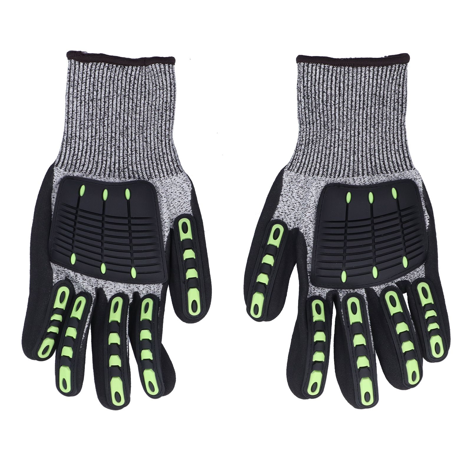 Romeng La Protective Glove 5 Level Cut Resistant Anti Impact Black Work for Gardening Outdoor