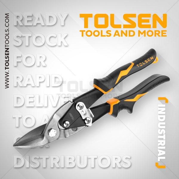 TOLSEN Metal Sheet Cutter Aviation Snips Left (250mm, 10") 30021