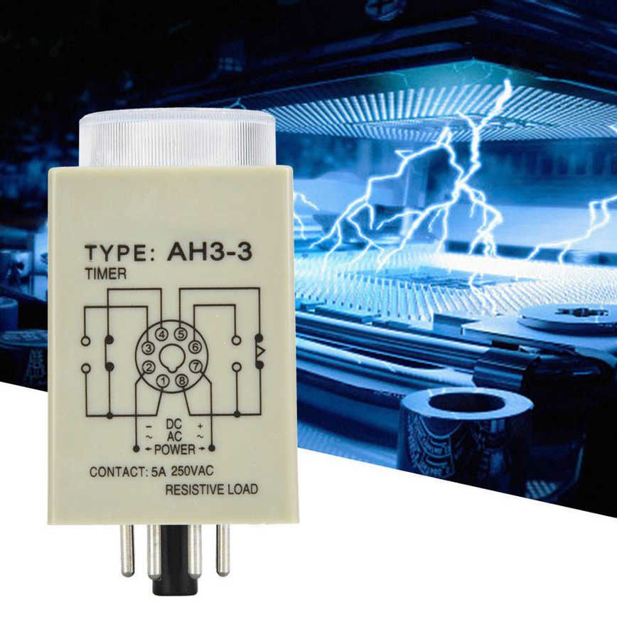 12V/24V/110V/220V Relay 30S 8 Pins Timer 35mm Din-Rail Automation System