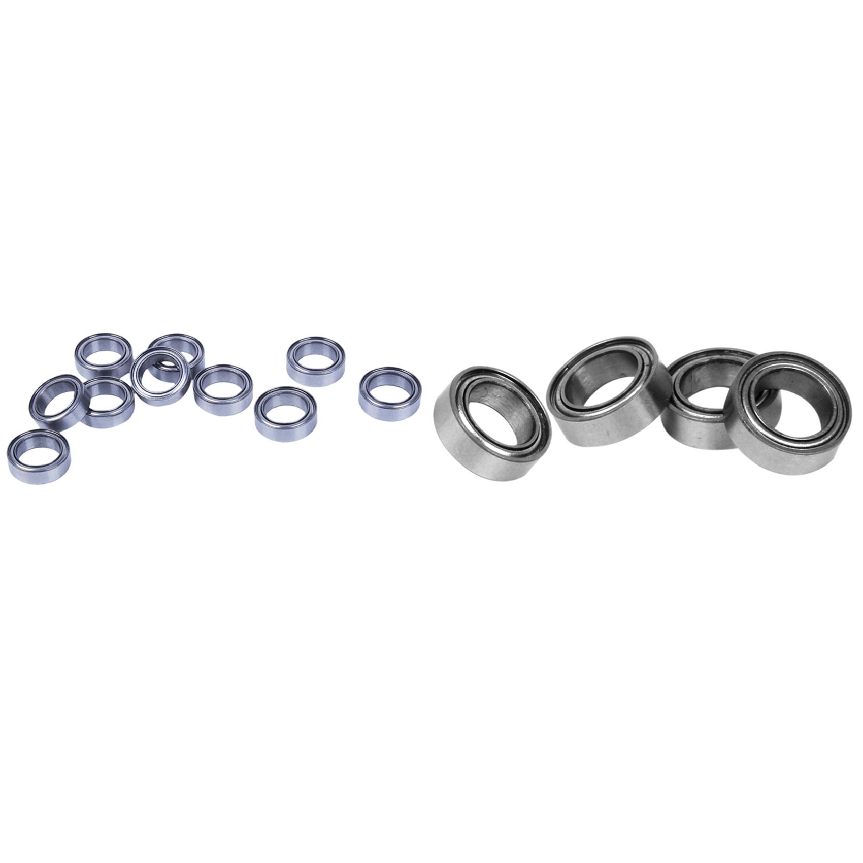 20Pcs Miniature Sealed Metal Shielded Metric Radial Ball Bearing Model: MR128-ZZ, 10 Pcs 8X12X3.5mm & 10Pcs 5X8X2.5mm