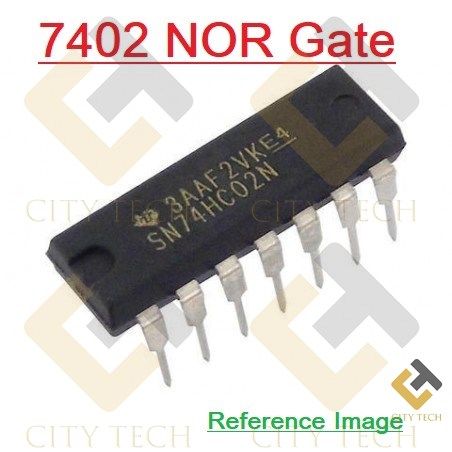 2Pcs 7402 SN74HC02N 74HC02 74LS02 NOR Gate Dual In Package DIP 14 Pin IC Electrical Circuitry & Parts