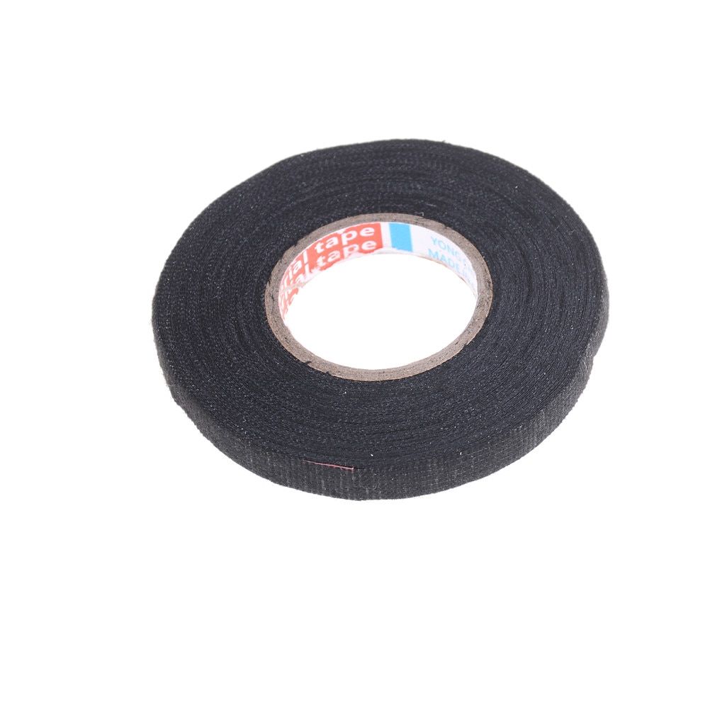 1pc Adhesive Cable Protection Heat-resistant Wiring Harness Cloth Fabric Tape Wiring Harness Tape 9mmX15M