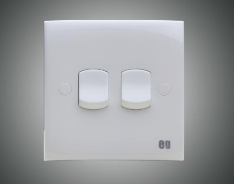 Energypac EG Series 10A 2 Gang Electrical Wall Switch 2Gang
