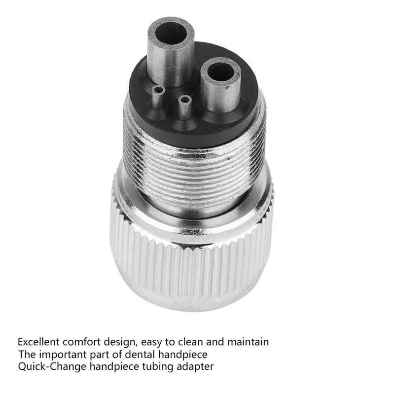 4 To 2 Hole HighHandpiece Tubing Adapter Changer Connector Dental Set