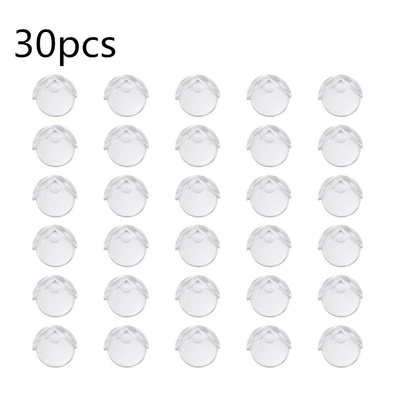 20/30pcs/lot Rubber Ball Transparent L Shape Baby ty Silicone Corner Protector Kids Soft Clear Table Desk Edge Corner Guards