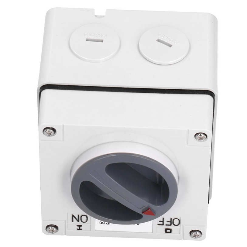 Waterproof Switch Socket Dustproof Isolation Rotary On‑Off Buttons 3P 500V
