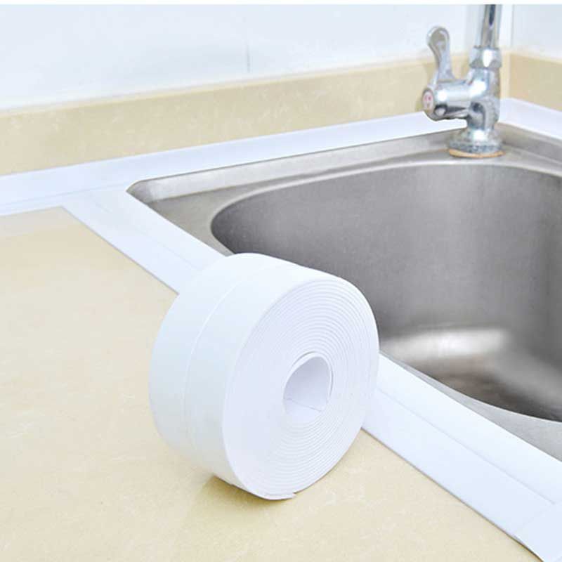 Sealing Strip Self Adhesive Tape Bathtub Bathroom Shower Toilet Kitchen Wall Sealing PVC Waterproof Mildewproof Tape 10.50Inch
