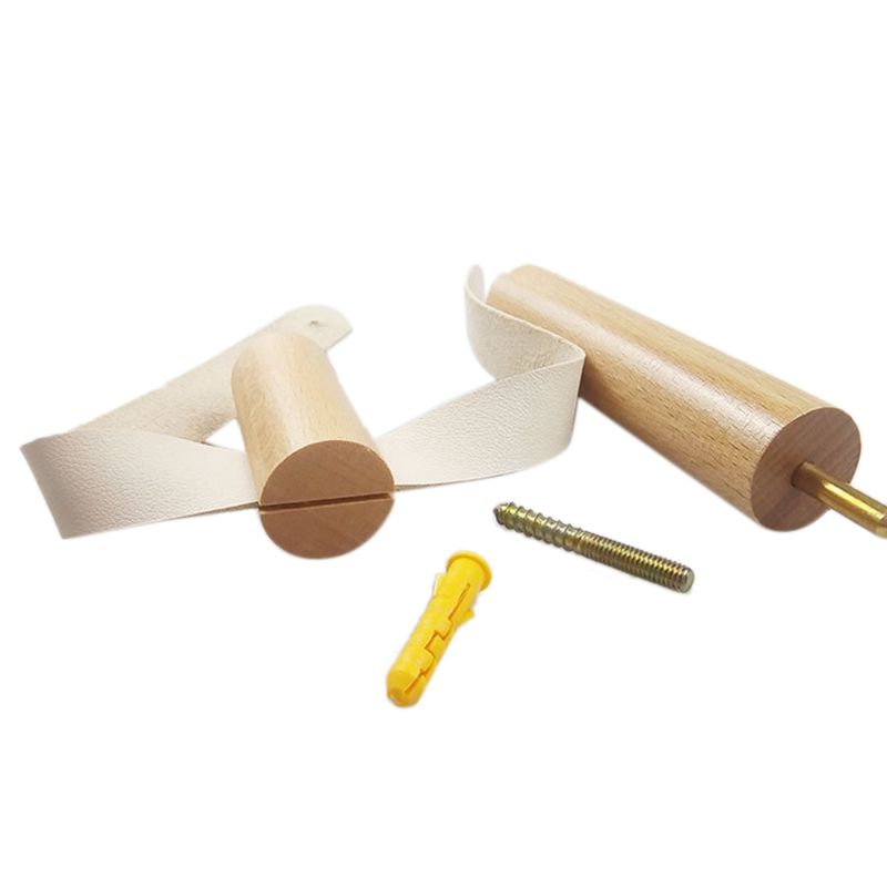 Multipurpose Roll Paper Holder Sturdy Toilet Easy Install Restaurant Roll Paper Holder Vertical Wall Mount Bathroom Wooden Home Hotel Storage