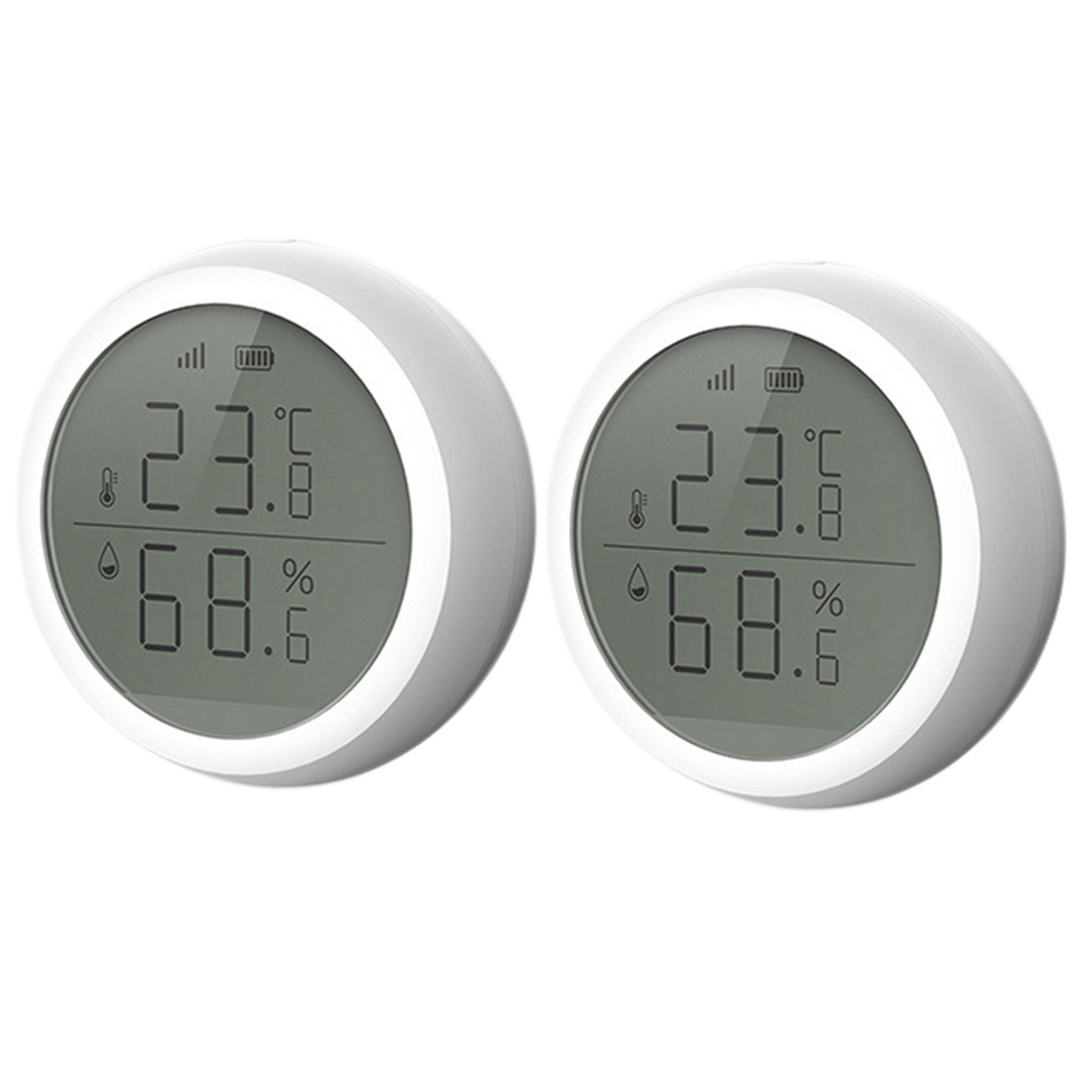 2X Zigbee 3.0 Wireless Temperature Sensor Tuya and Smart Life App Control Temperature and Humidity Sensor
