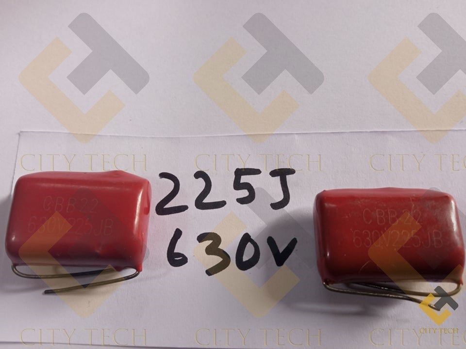 5Pcs- 225j 630V Metallized Polypropylene 2200nF Film 225j Capacitor 630V Mylar Polyester Film Electrical Circuitry & Parts