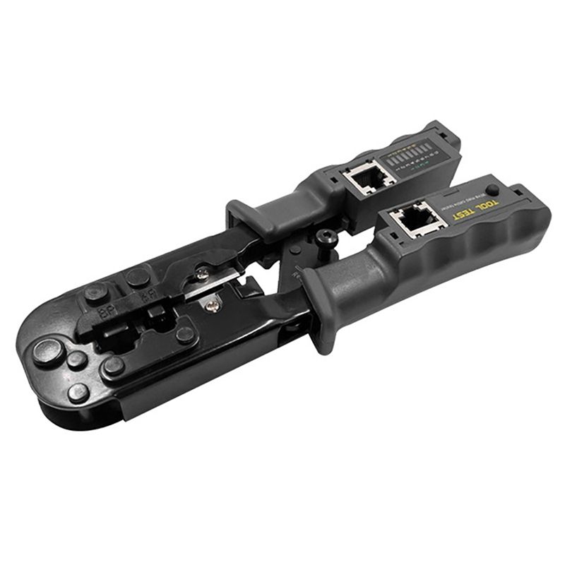 BRADOO-for Pressing 8P&6P&4P Crystal Head RJ45 /CAT5 / CAT6 Multifunctional Network Cable Pliers with Tester Features