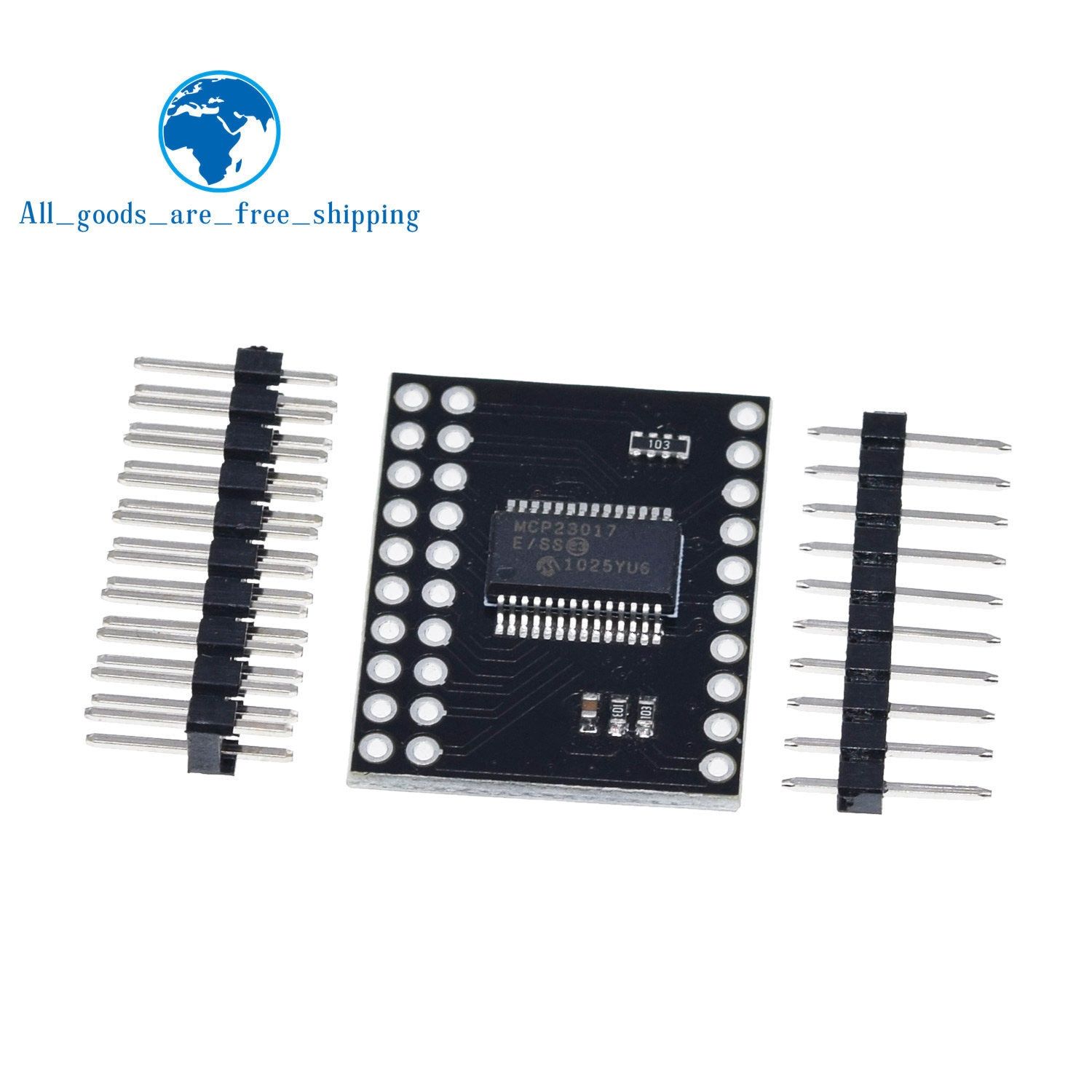 TZT MCP23017 Serial Inter Module IIC I2C SPI MCP23S17 Bidirectional 16-Bit I/O Expander Pins 10Mhz Serial Inter Module