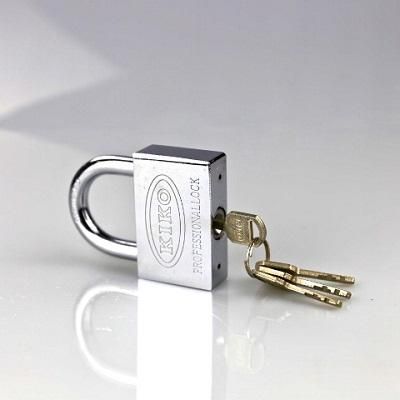 Kiko  Stainless Steel Square Padlock Lock Warehouse Door Key - Small Size - Door Bottom Sealing Strip