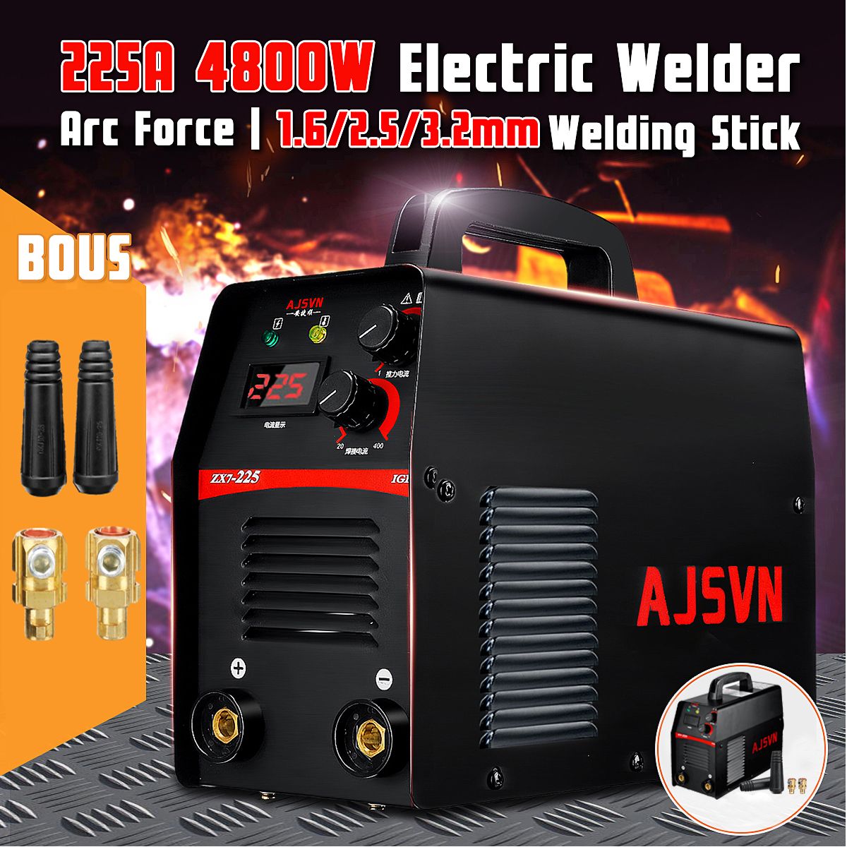 Update 4800W Digital Arc Stick Welding Machine Welder MMA IGBT Inverter