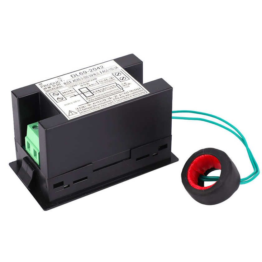 Ampere Meter DL69-2042 Dual Digital Display Voltage Current Volt Amp Gauge AC80-300V AC0-100.0A