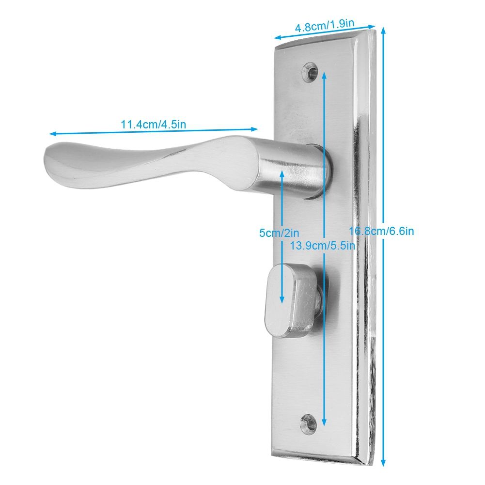 Strong and Durable Ergonomic Handle Bedroom Door Lock for Home